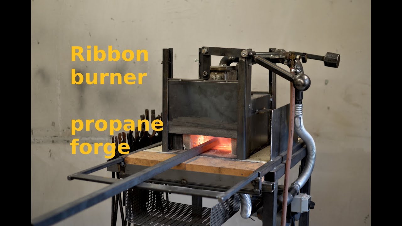 Homemade propane forge.