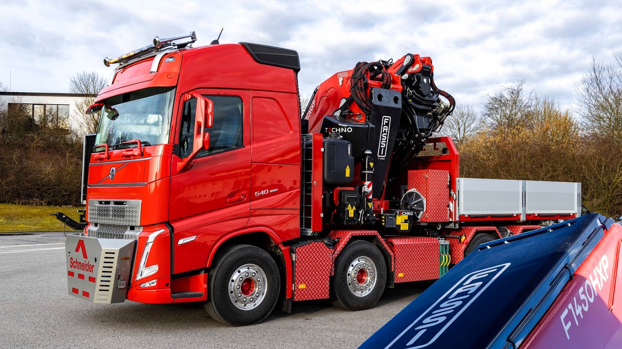 VOLVO FH 540 8x2 mit FASSI F1450 RA 2.28 und FLY JIB L826 HXP Techno | LYMA Kran und Fahrzeugbau