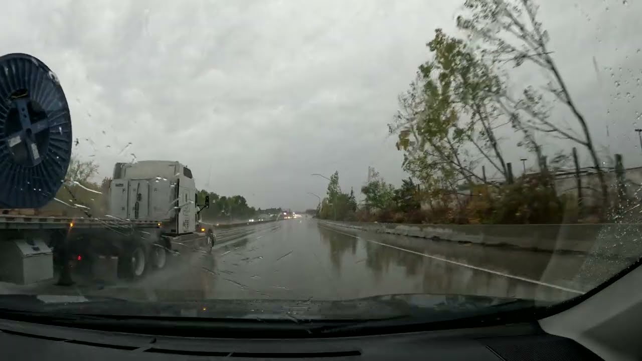 Driving Post Falls To Spokane | Heavy Rain | Oct 25 2025 | 1080p at 60fps