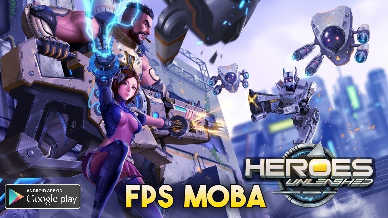 Heroes Unleashed for Android Gameplay FPS MOBA Mobile