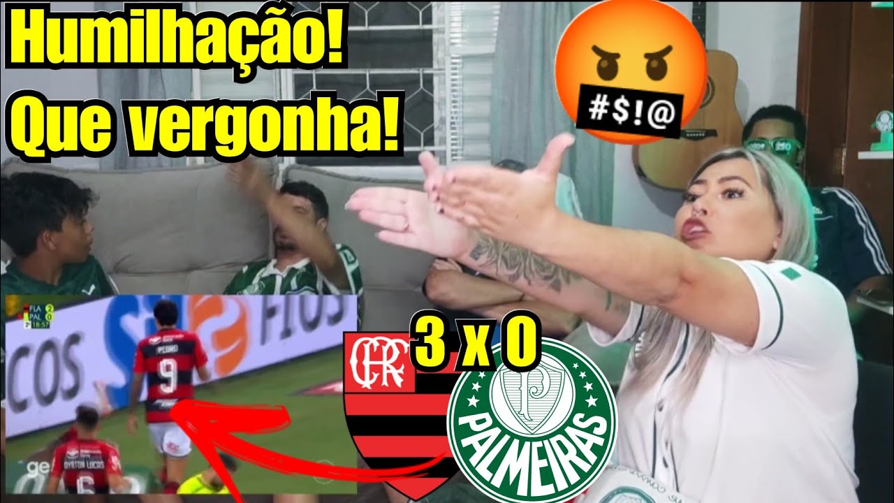 🤬  FLAMENGO HUMILHA PALMEIRAS! #REACT |  QUE VERGONHA NO MARACANÃ | FLAMENGO 3X0 PALMEIRAS