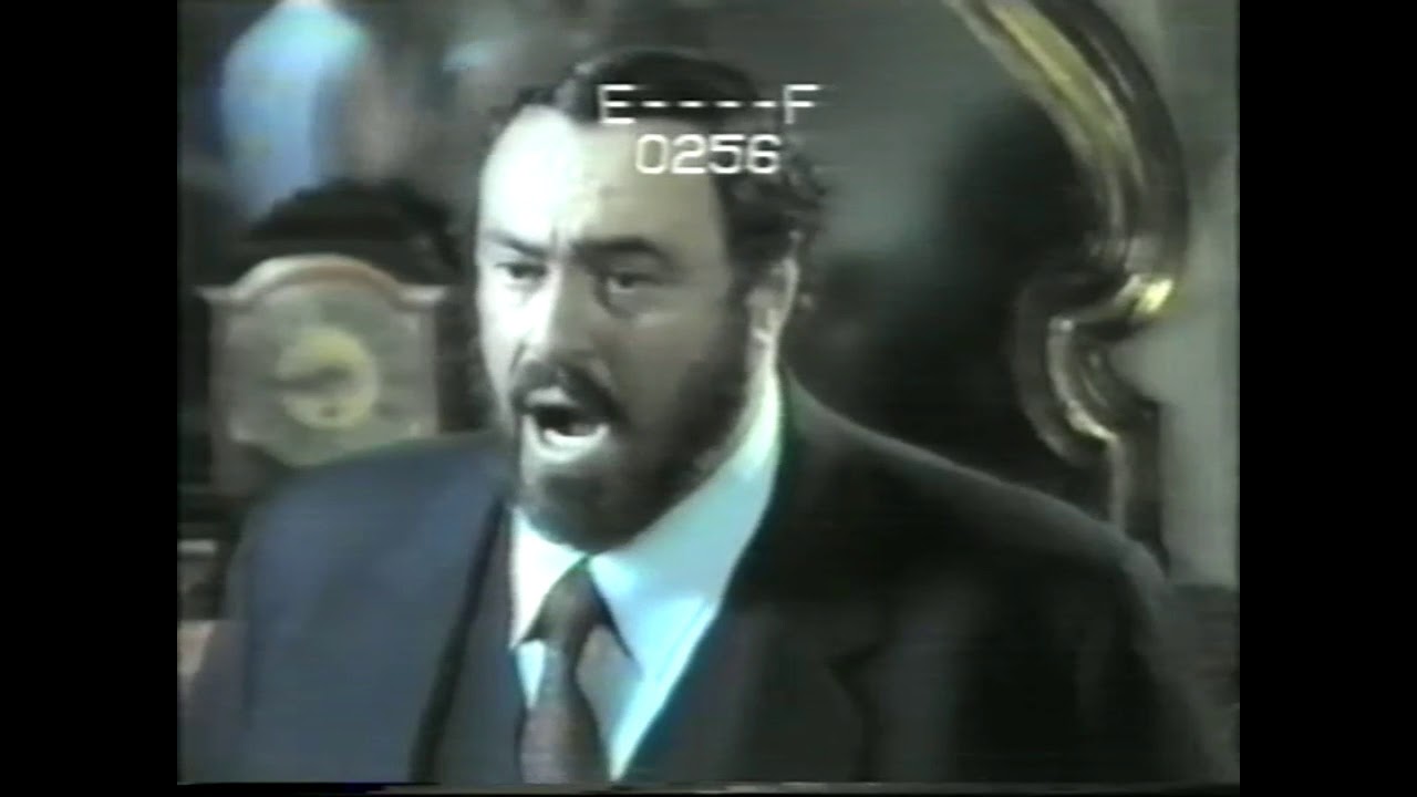 Pavarotti never seen before taping O del mio amato ben