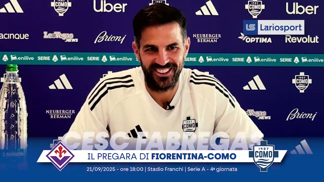 𝗙𝗜𝗢𝗥𝗘𝗡𝗧𝗜𝗡𝗔-𝗖𝗢𝗠𝗢 | Cesc Fabregas presenta la sfida del Franchi