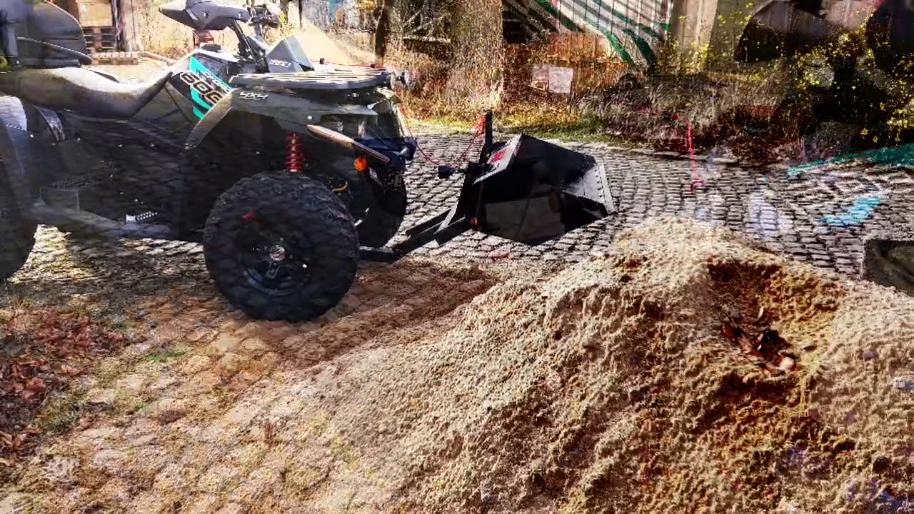 Die Swisher ATV Frontschaufel - montiert und modifiziert by ATV-Dealer.de f&uuml;r die CFmoto CForce 600