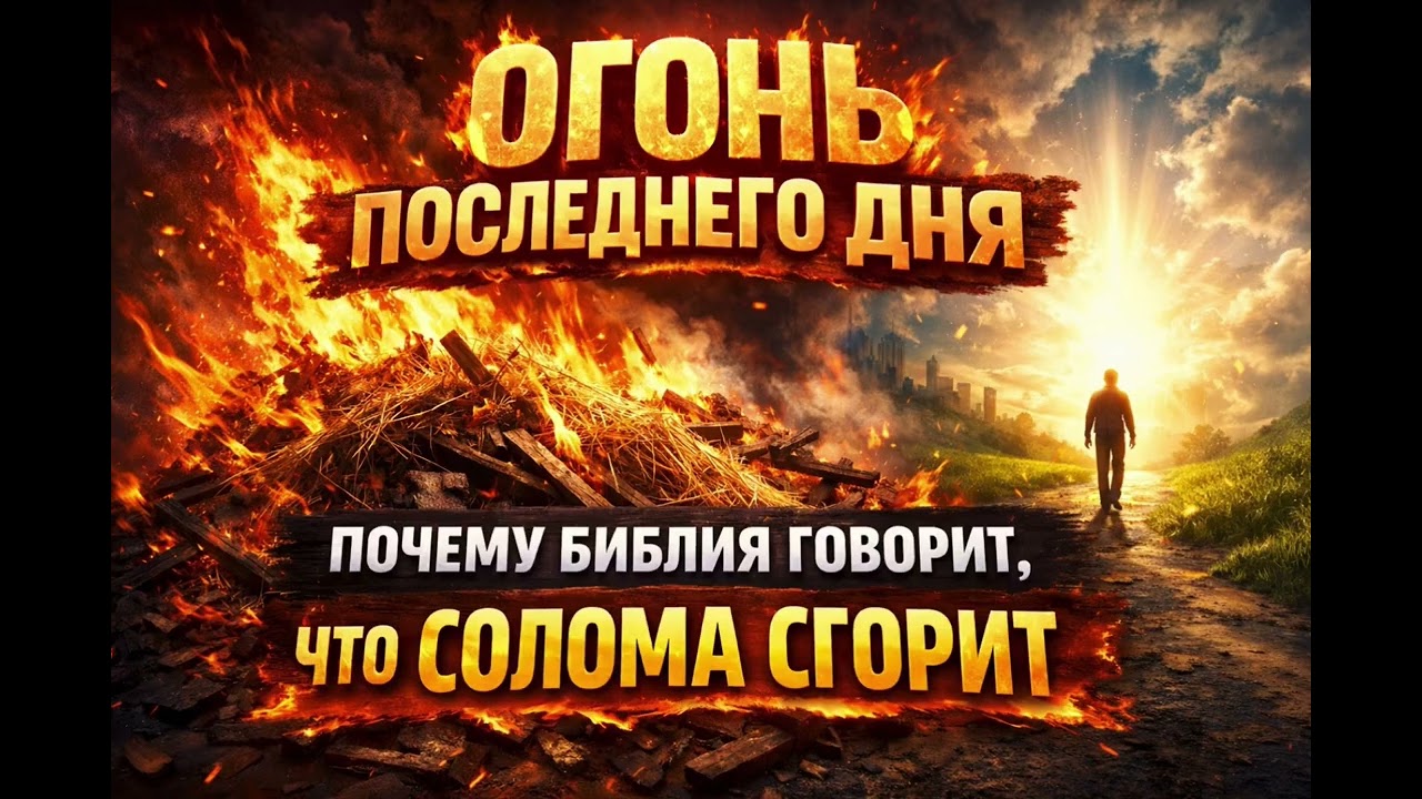 Огонь последнего дня. Почему Библия говорит, что солома сгорит…
