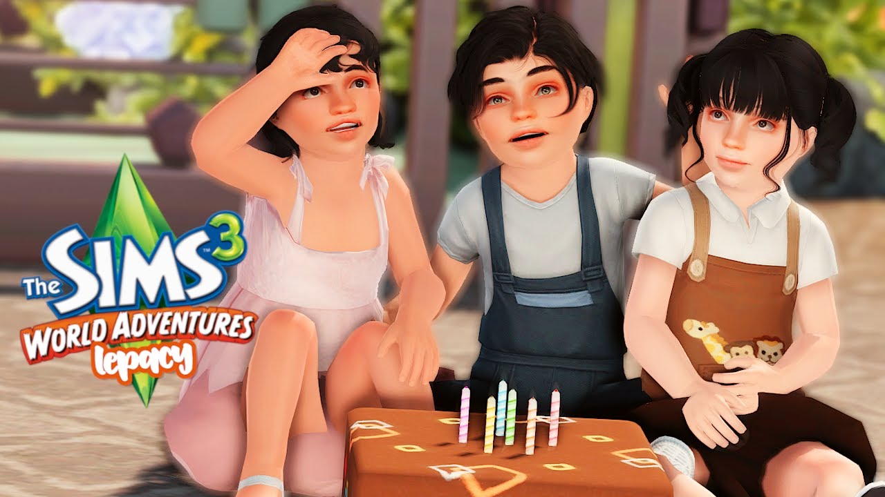 Throwing a party for triplets is not easy! 🎂 // ep.11 // the sims 3 world adventures - lepacy