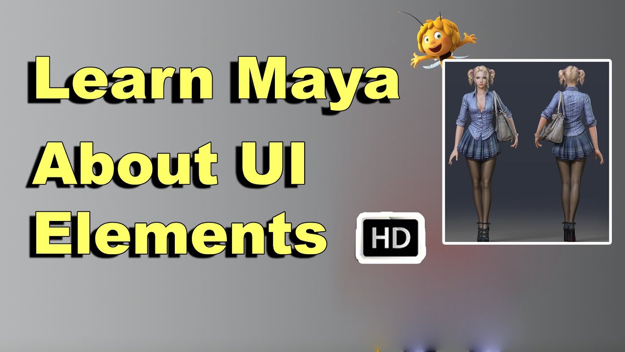 Learn Maya HD | About UI Elements | Maya Autodesk 3D Basics Animation HD | - Comprint Multimedia