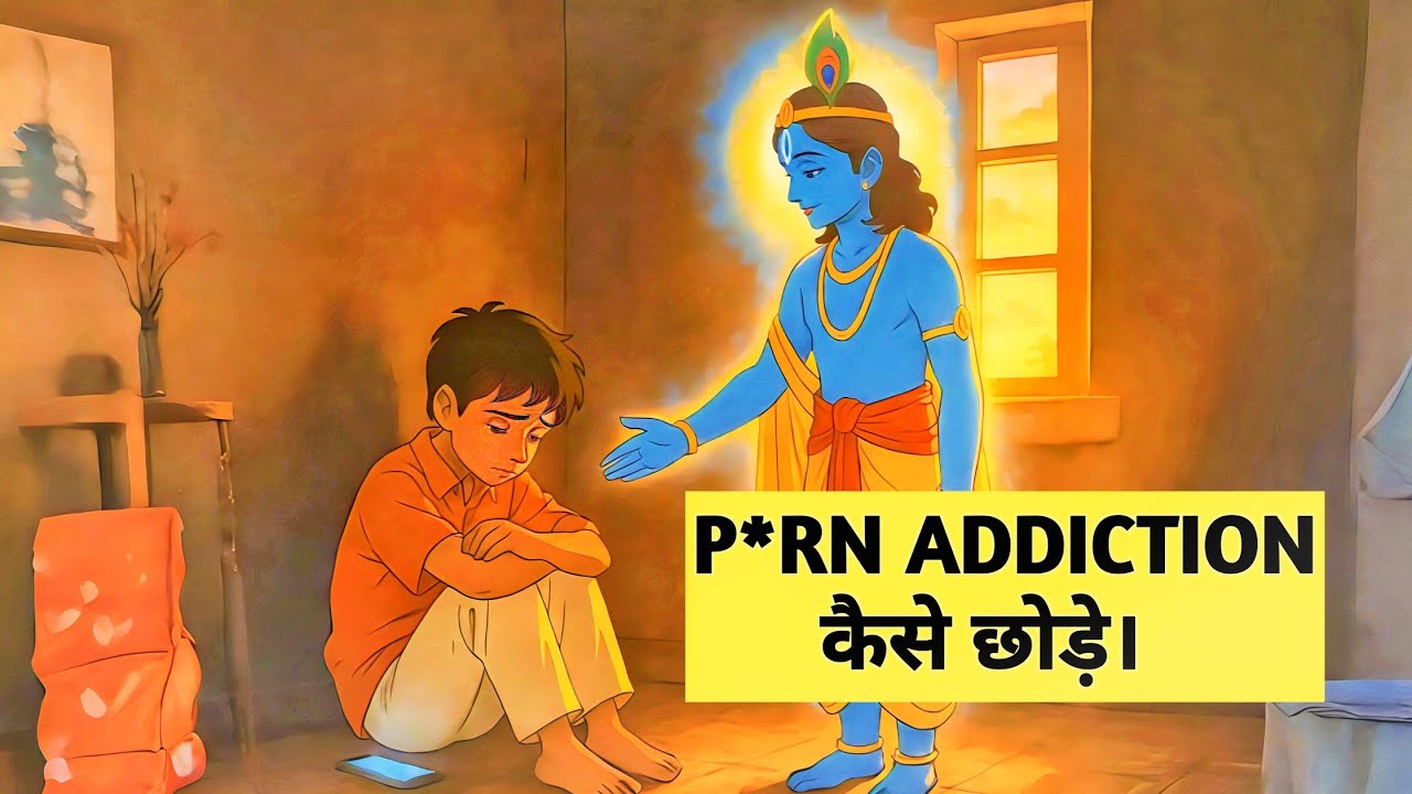 “P*rn Addiction से बाहर निकलो | Masturbation Control & Focus for Students!🔥 Krishna life lessons!