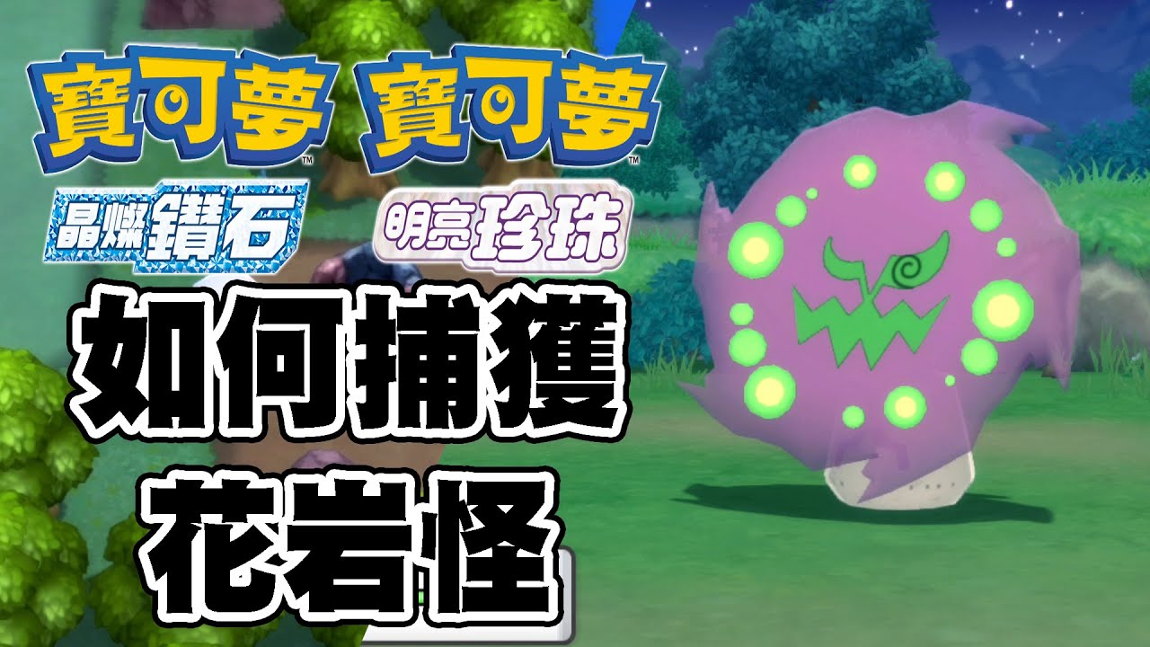 【寶可夢 晶燦鑽石/明亮珍珠】如何捕獲花岩怪