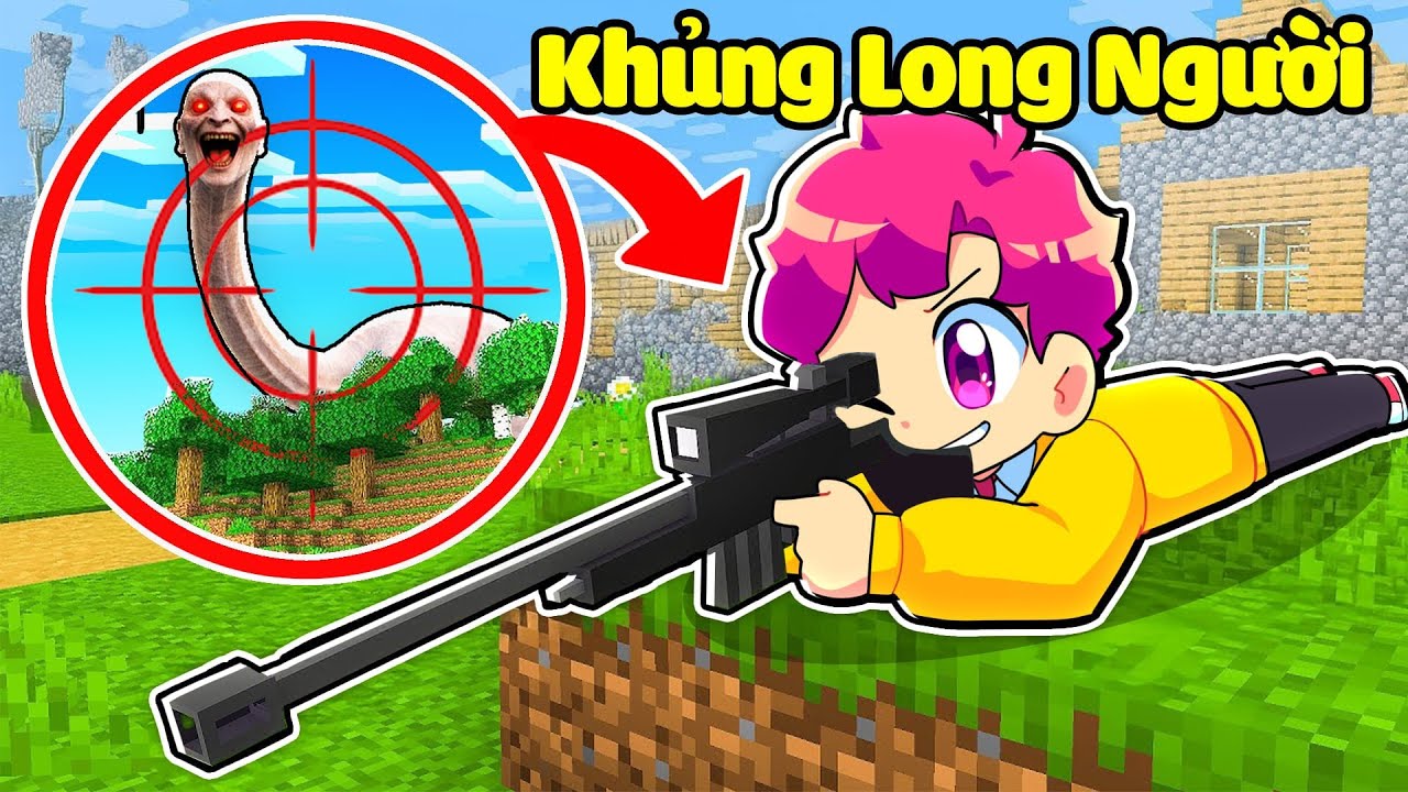 Hiha Thử Thách 24H Tiêu Diệt KHỦNG LONG NGƯỜI Trong Minecraft 😱🤩