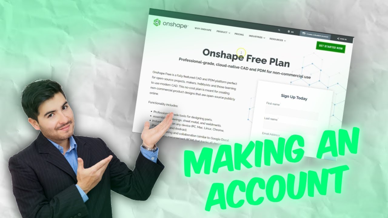 Onshape 01 -- Making An Account