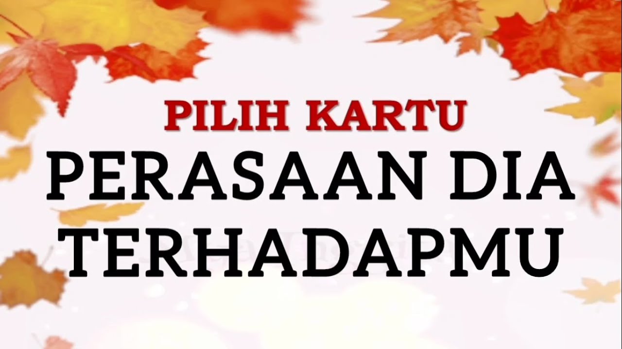 PILIH KARTU: PERASAAN DIA TERHADAPMU
