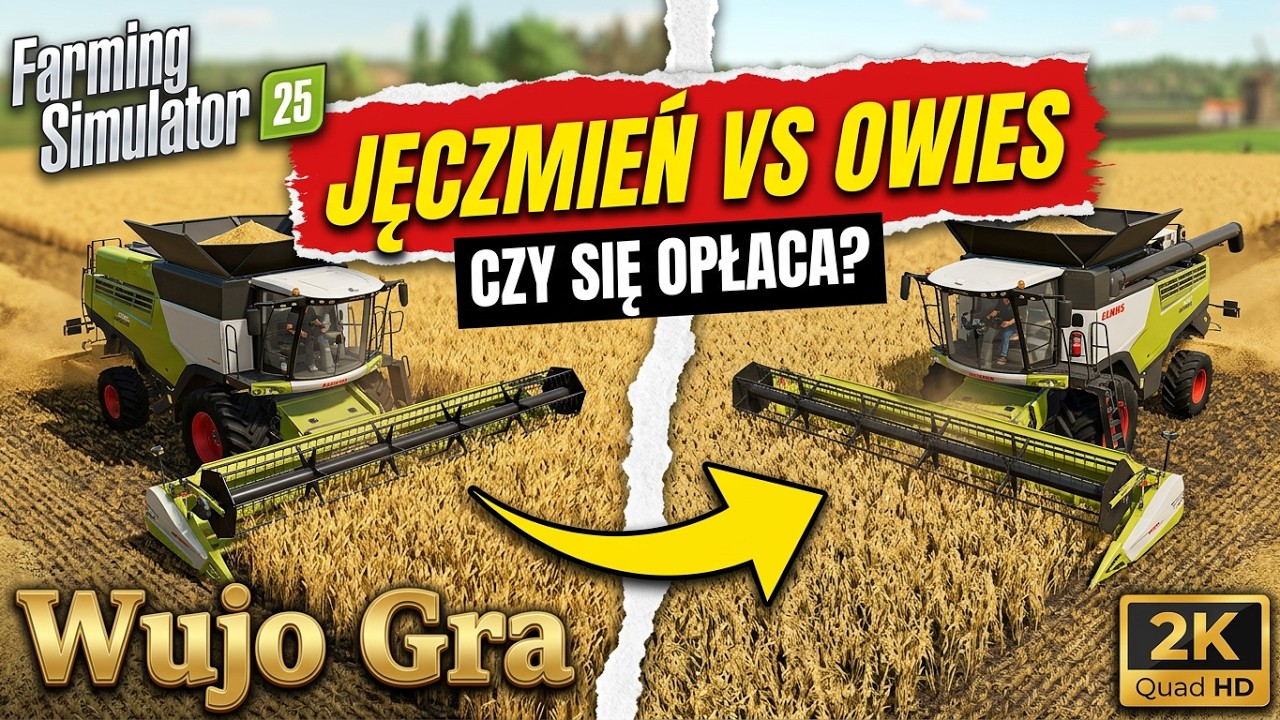 Farming Simulator 25 - Czy to sie opłaca - Słoma z Jęczmienia vs Słoma z Owsa ??