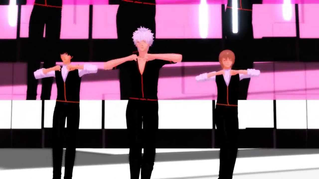 MMD銀魂 銀さんと土方さんと沖田さんにOH MY JULIET!踊って頂きました