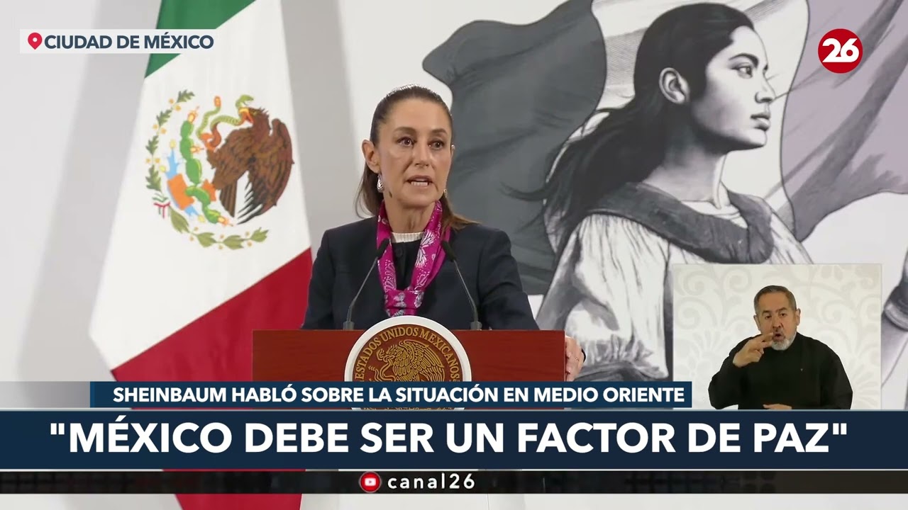 M&Eacute;XICO | Sheinbaum evita decir &ldquo;genocidio&rdquo; y habla de paz en cruce con periodistas por Gaza