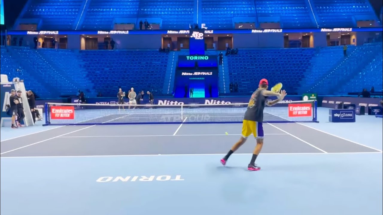 Nick Kyrgios & Thanasi Kokkinakis | Court Level Practice - Nitto ATP Finals 2022 [Turin, 4K 60fps]