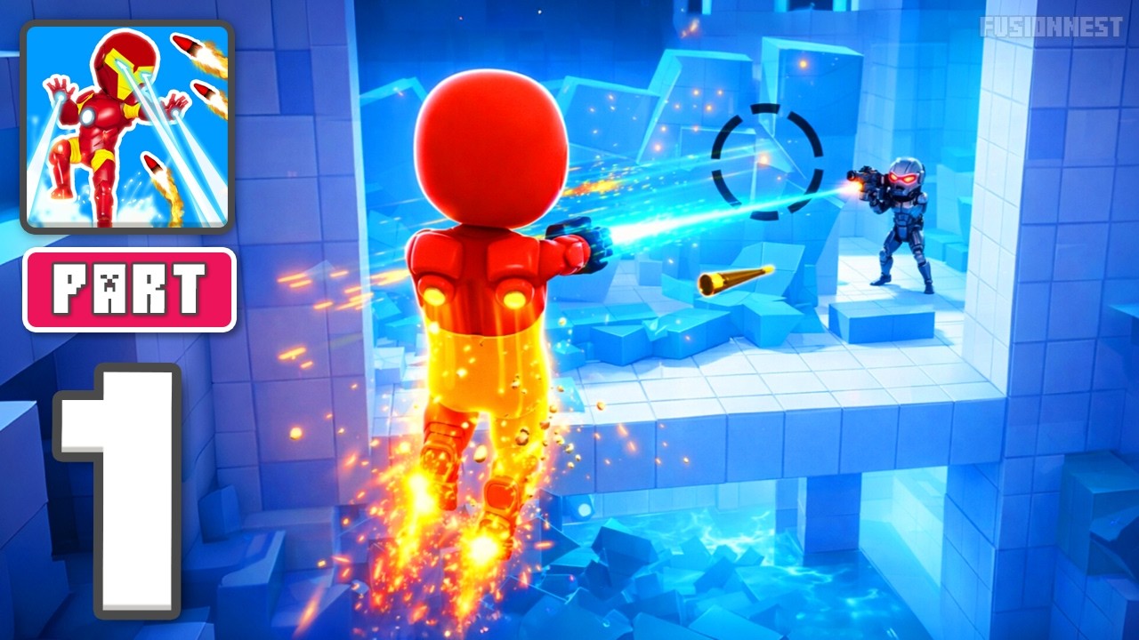 Iron Suit 3D - Gameplay Walkthrough Part 1 - Metal Strength Rising (iOS, Android)