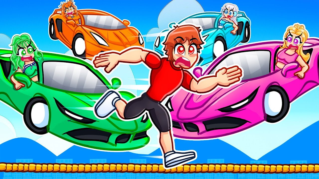 EXTREME Cars vs Runners Tightrope In GTA 5...