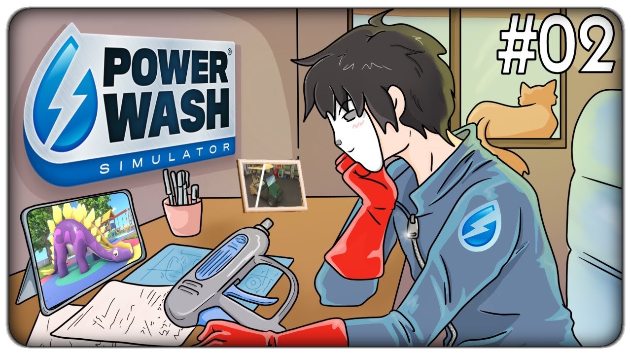 CI SONO VOLUTE ORE PER RIPULIRE IL PARCO GIOCHI, UNA MOTO E UN GOLF CART | Powerwash Sim. 02