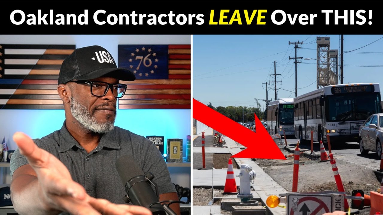 Oakland Contractors REFUSE To Finish Paving Road Over Lack Of SAFETY!