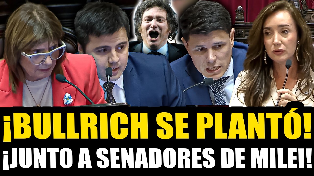 ¡BULLRICH SE PLANTÓ CONTRA LA CASTA JUNTO A SENADORES DE MILEI!