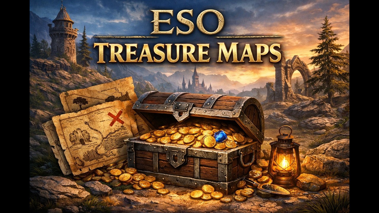 Greenshade Treasure Maps – ALL 6 Locations (ESO)
