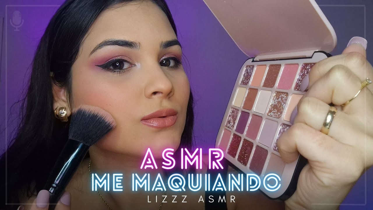 ASMR ME MAQUIANDO | AUTOMAQUIAGEM | MAKEUP | LIZZZ ASMR #asmr #asmrmakeup #asmrsounds #maquiagem