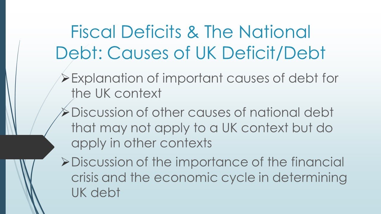 Fiscal Deficits & The National Debt: Causes of UK Deficits