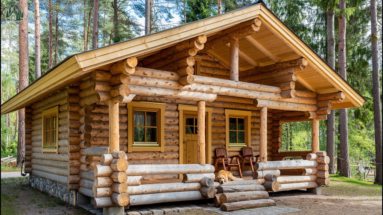 Sans machines, sans aide &ndash; il b&acirc;tit une maison en bois spectaculaire tout seul !