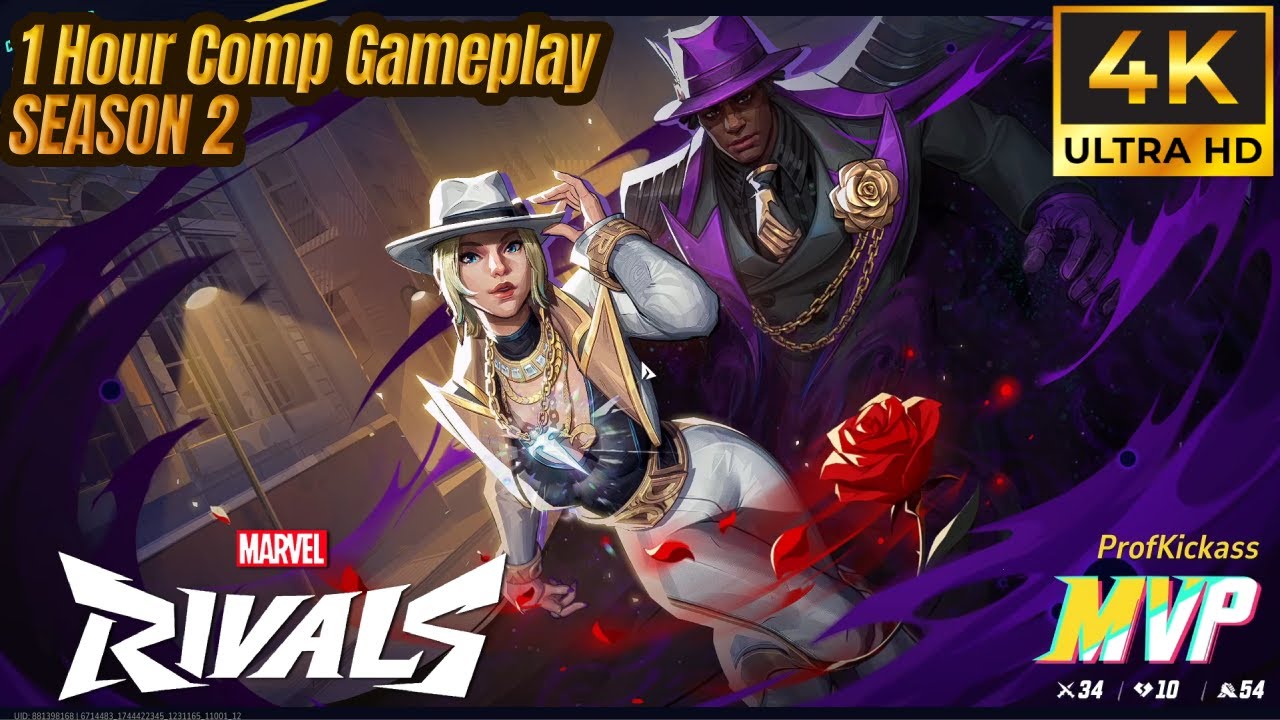 Marvel Rivals Season 2 Competitive Gameplay No Commentary 1 Hour Epic Cloak and Dagger Battles