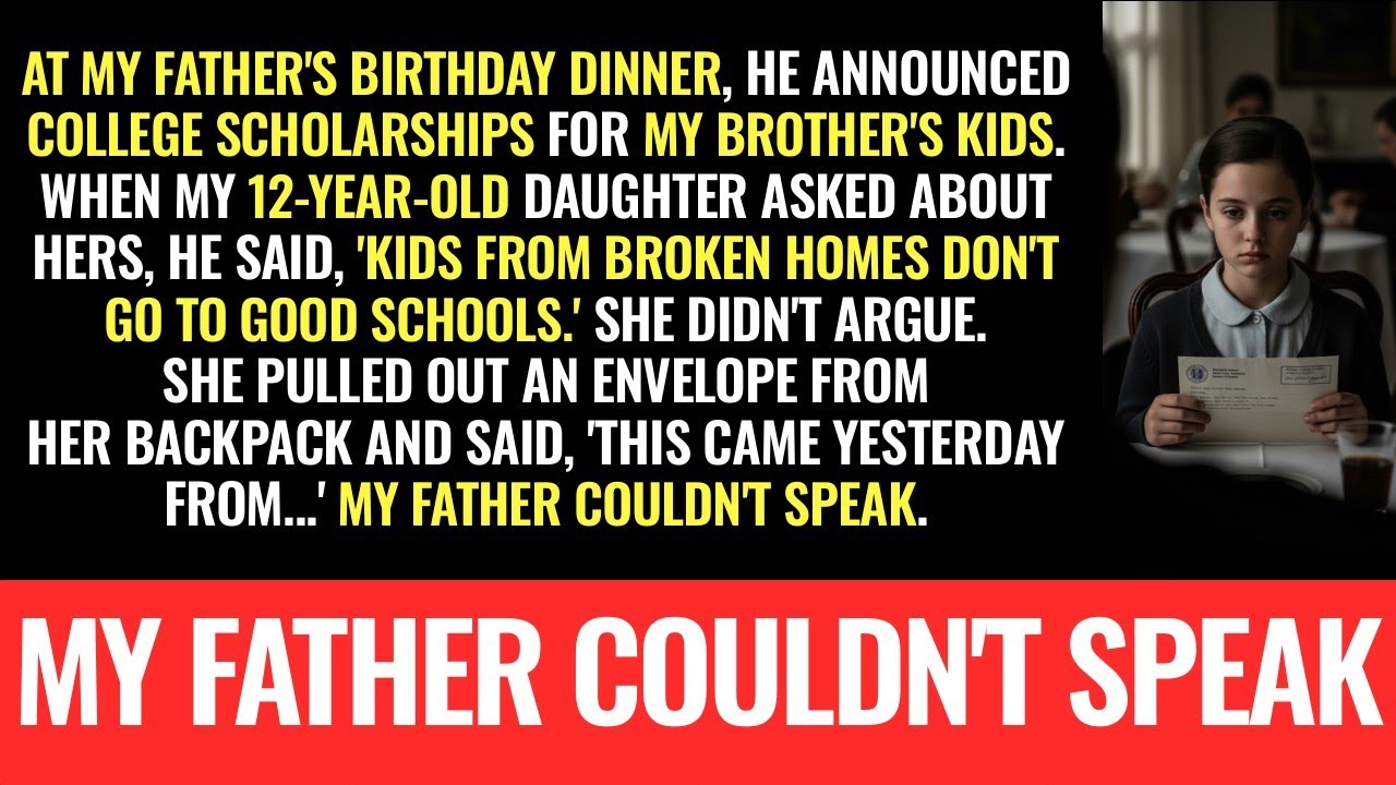 My father told my 12-year-old she'd 