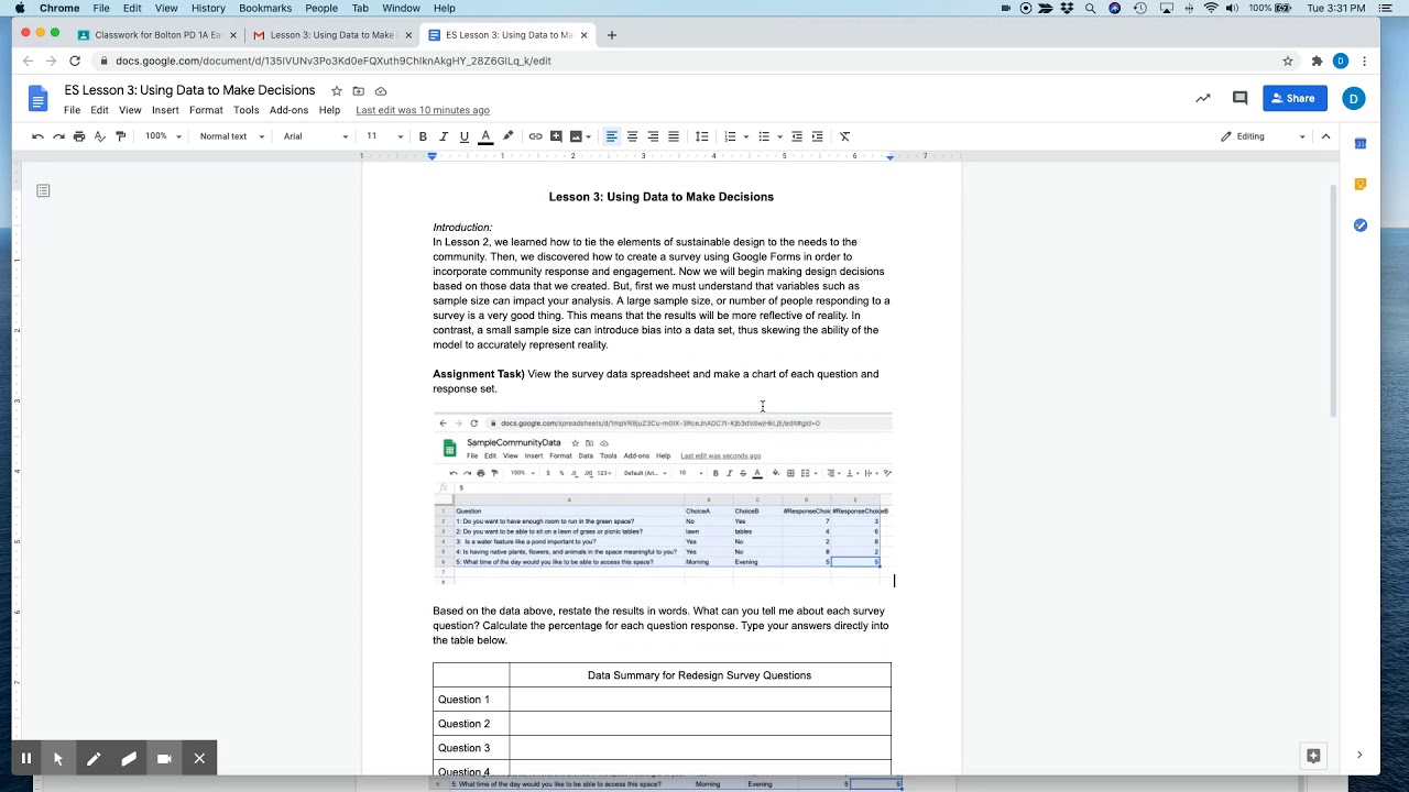 QuickTeacher Directed Lesson