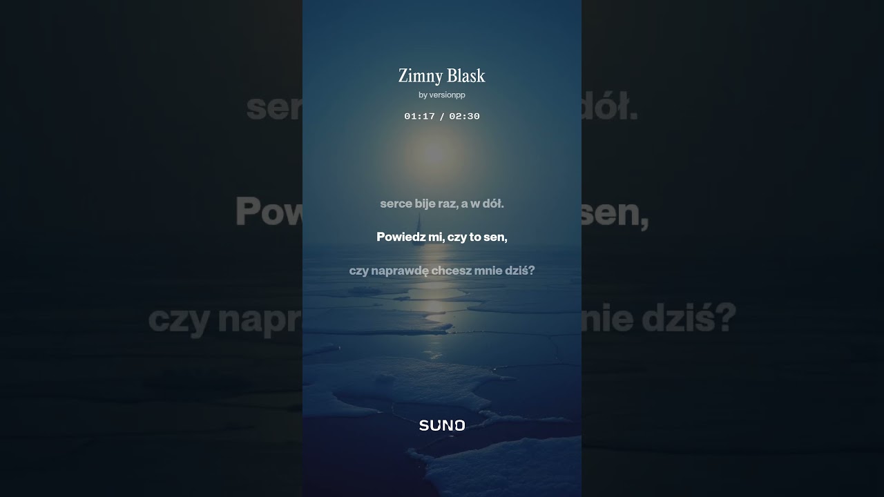 Zimny blask &mdash; gorący szept. Bas w żyłach, serce topi l&oacute;d. Czy to sen dziś? #piosenkaomiłości