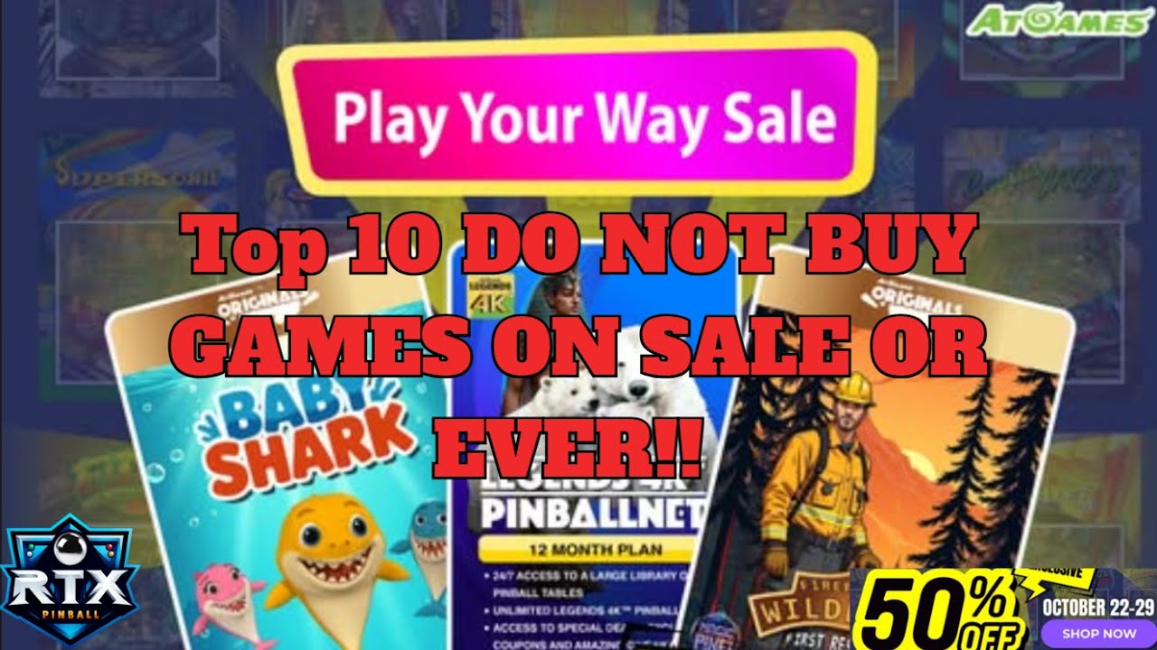 Top Ten DO NOT BUY games during the Atgames 4KP sale.