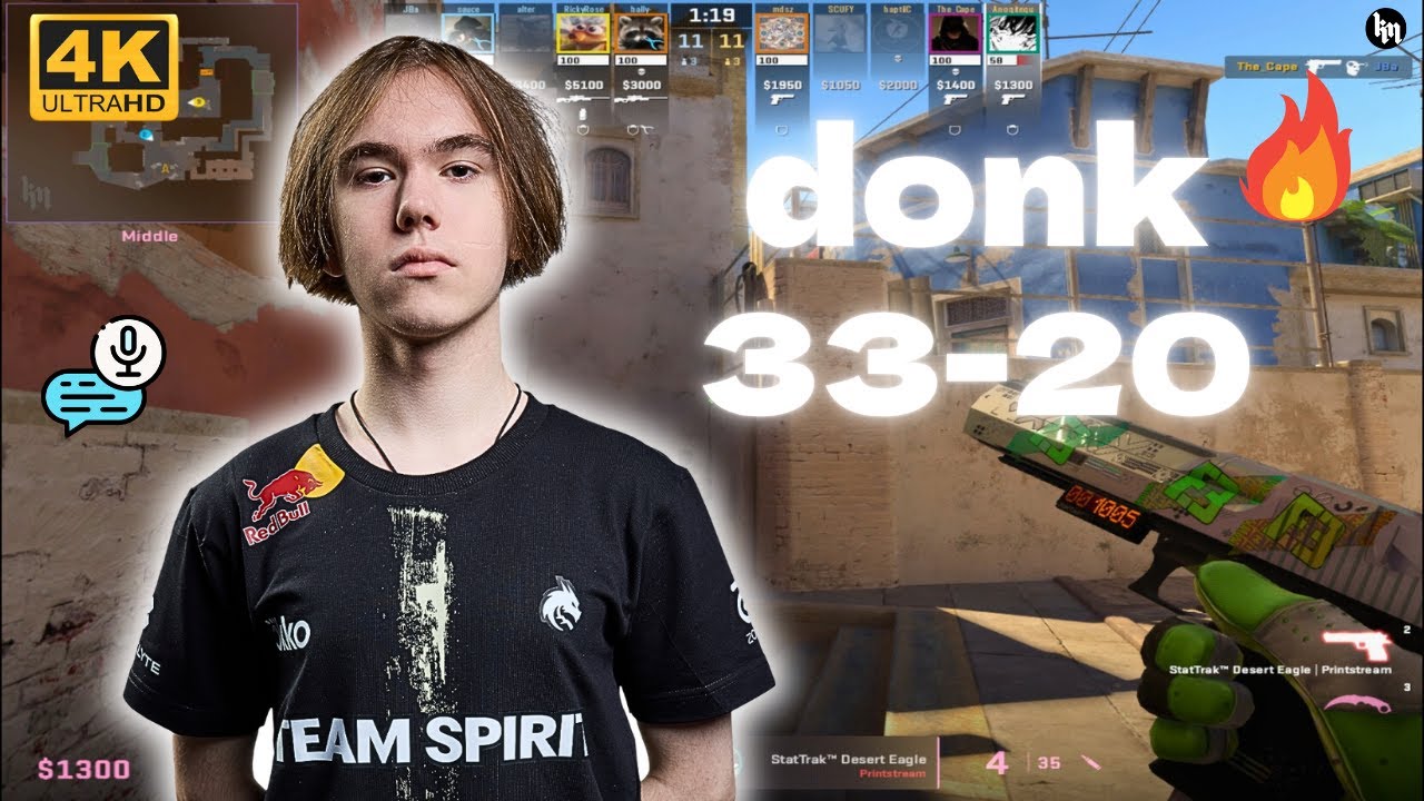 🔥donk (33-20) SoloQ vs Jba/hally (Mirage) | FACEIT NA 3300 Elo | June 17, 2025