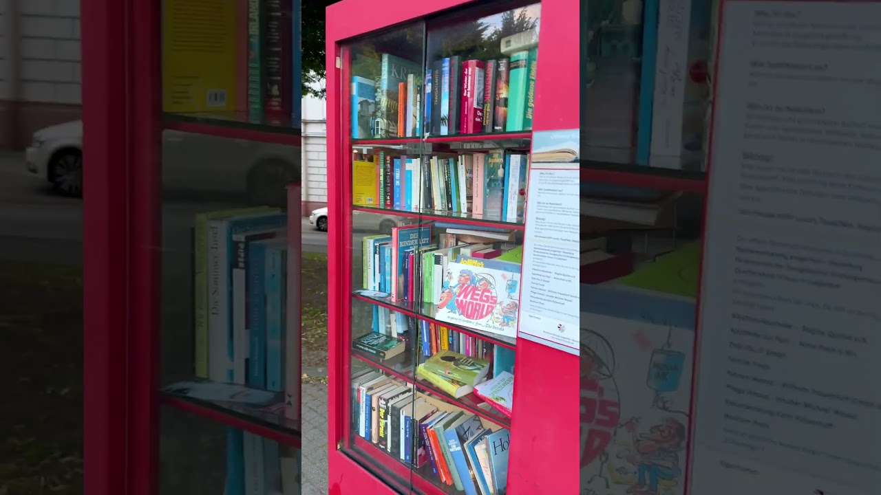 Free Books on the Streets of Germany | Street Library Concept #shorts