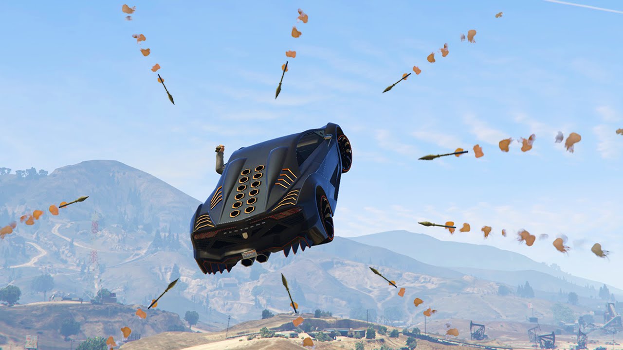 RPGS vs. SUPER FAST CARS! (GTA 5 Funny Moments)