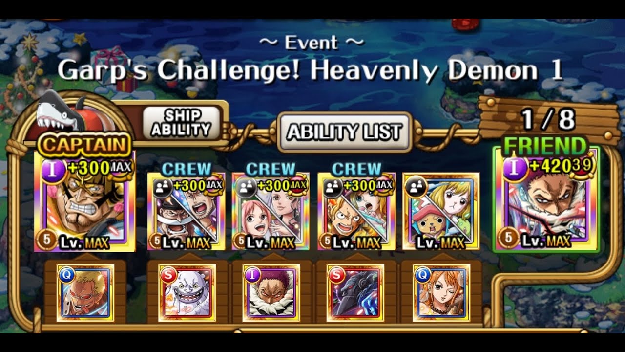 OPTC Garp Challenge Heavenly Demon 1 (Int)