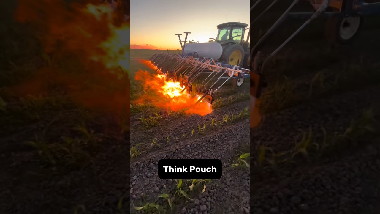 Fire Against Weeds and Pests: Tractors Eliminate Pests with Flames