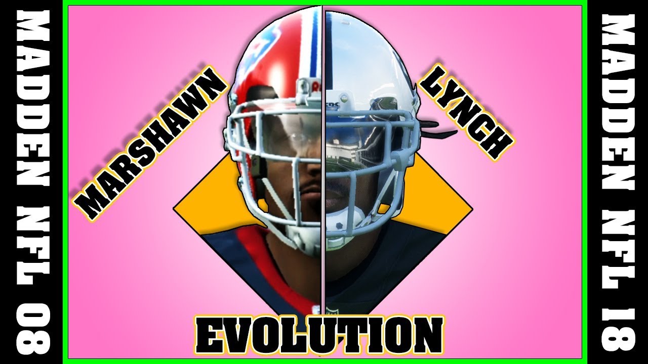 MARSHAWN LYNCH evolution [MADDEN NFL 08 - MADDEN NFL 18]