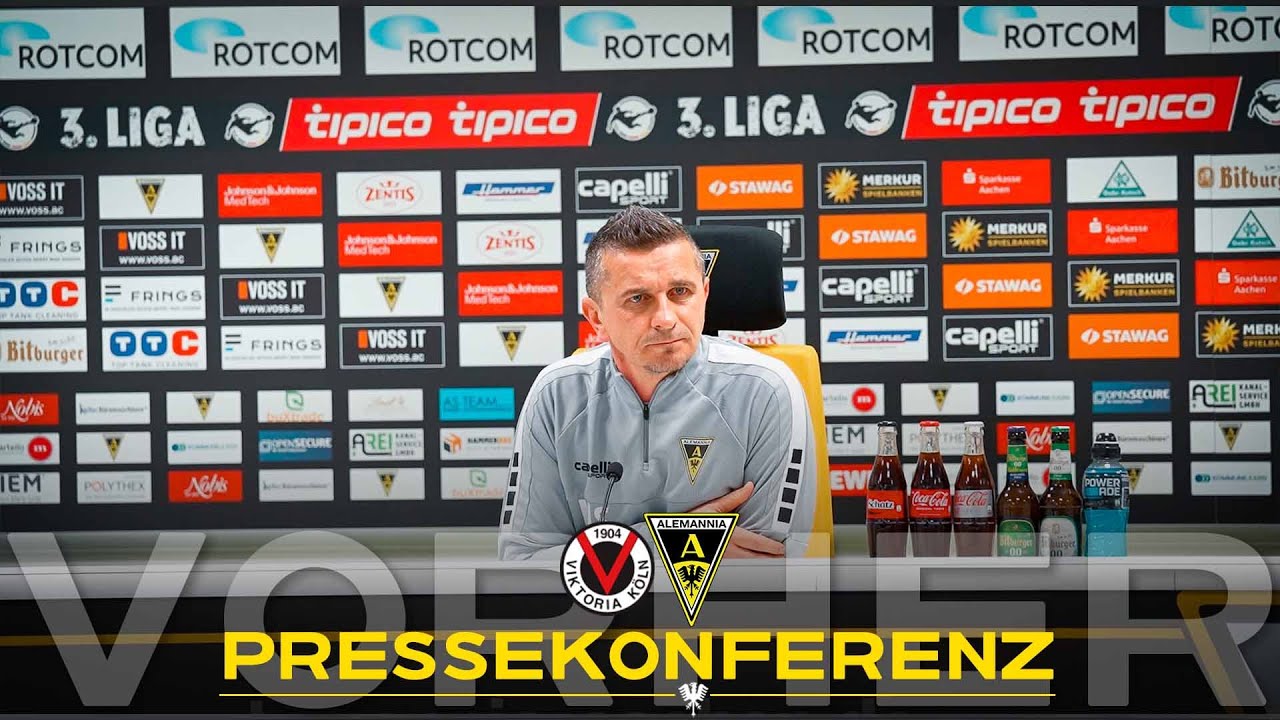 Pressekonferenz vor Alemannia Aachen - Viktoria Köln
