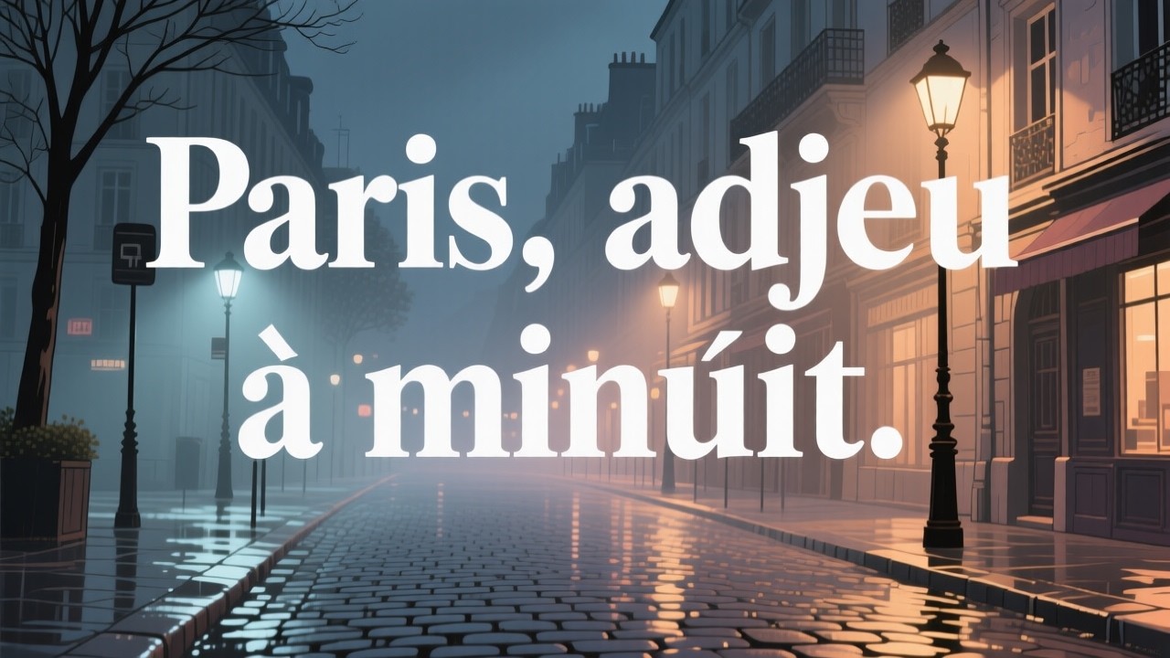 [4K] 파리의 자정, 당신이 떠난 세느강 🍷 | Paris, adieu à minuit (Official Audio)