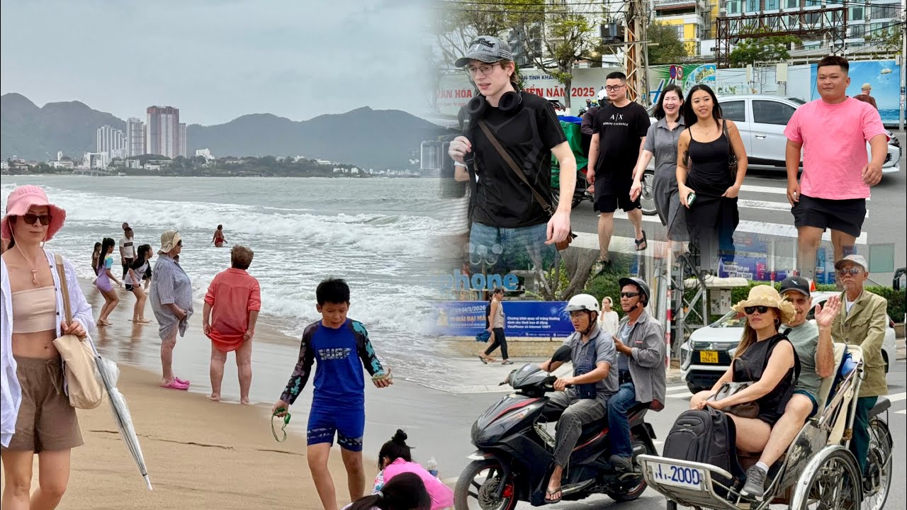 Khu Phố Tây Nha Trang: Giờ Cao Điểm Du Khách Đổ Đi Khắp Nơi 