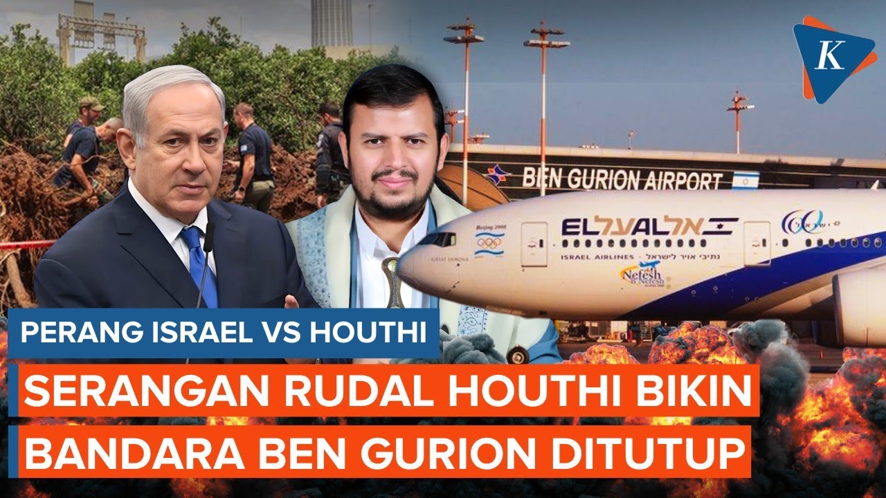 Rudal Houthi Bikin Kacau, Israel sampai Tutup Bandara Ben Gurion