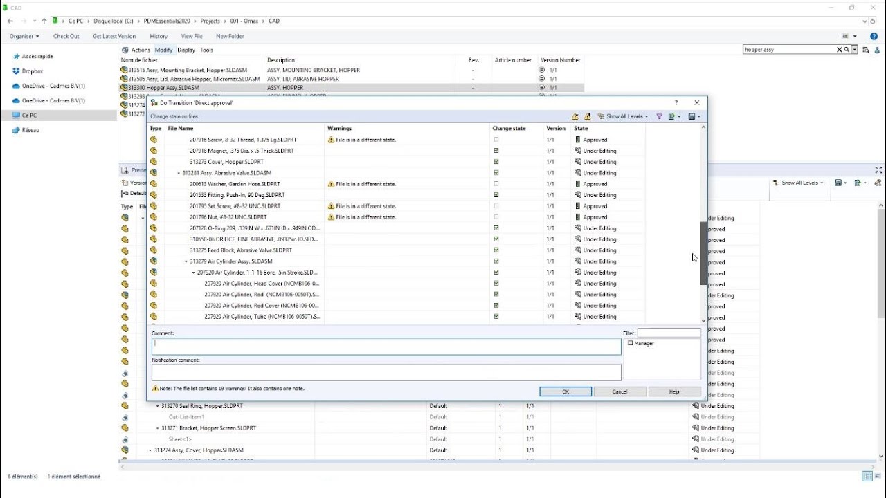 Nouveaut&eacute;s de SOLIDWORKS PDM 2020