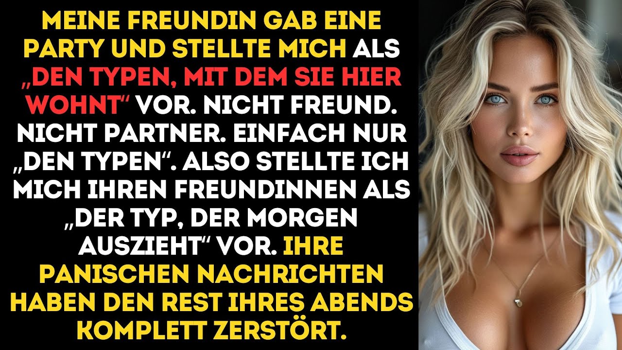 Sie stellte mich vor als »den Typen, mit dem sie hier wohnt« – bis meine Antwort den ganzen....