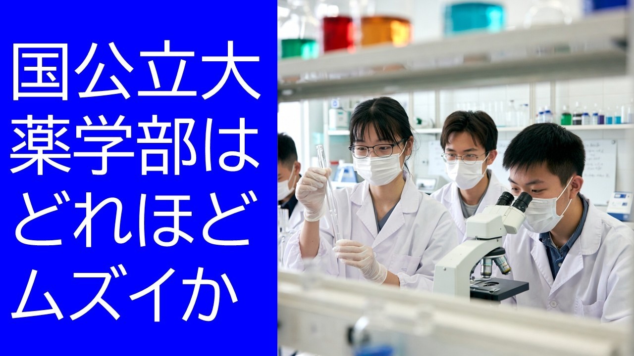 国公立大学薬学部は、どれほどムズいか
