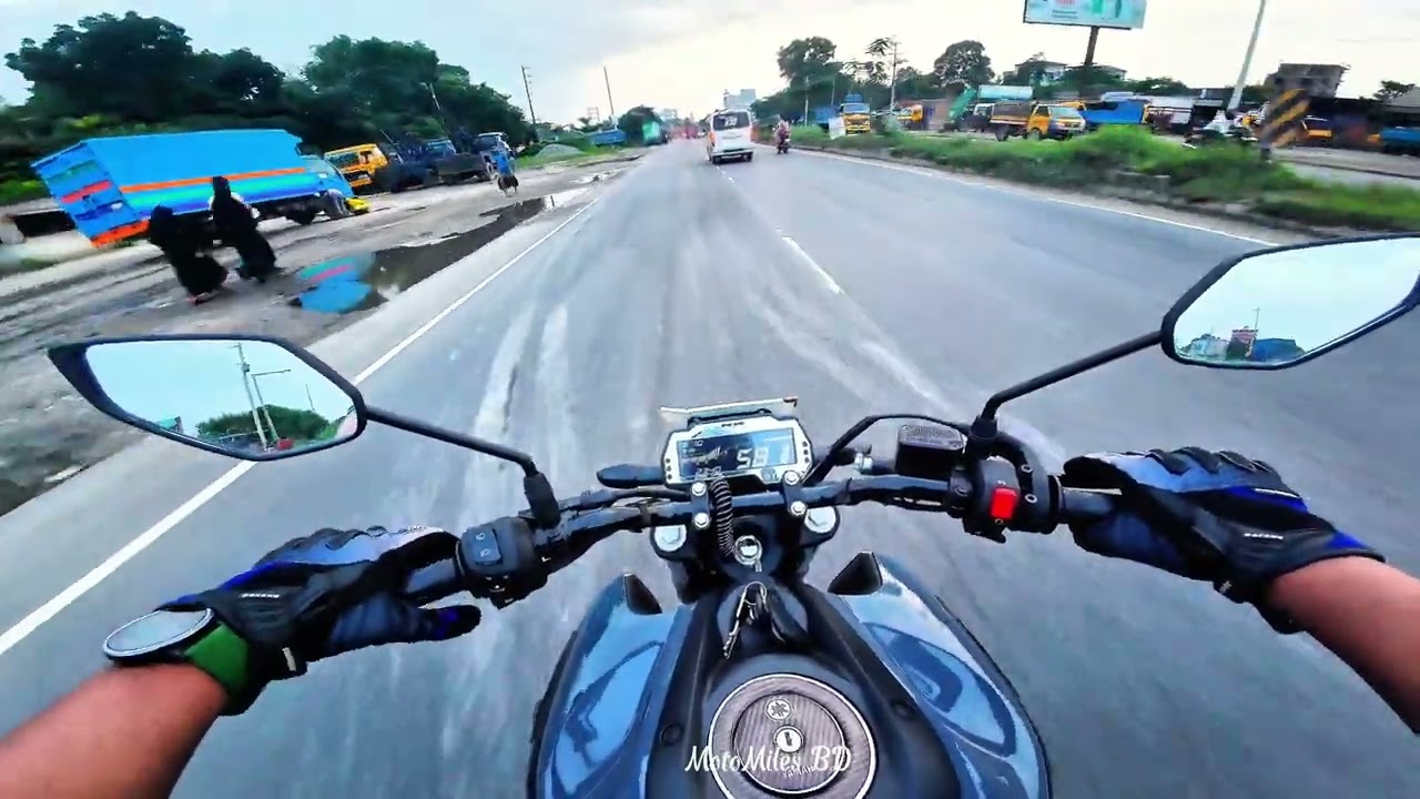 FZS V4 কচ্ছপ Bike Speed Test | Power Lacks? Real Top Speed Review | #motomilesbd #speedtesting