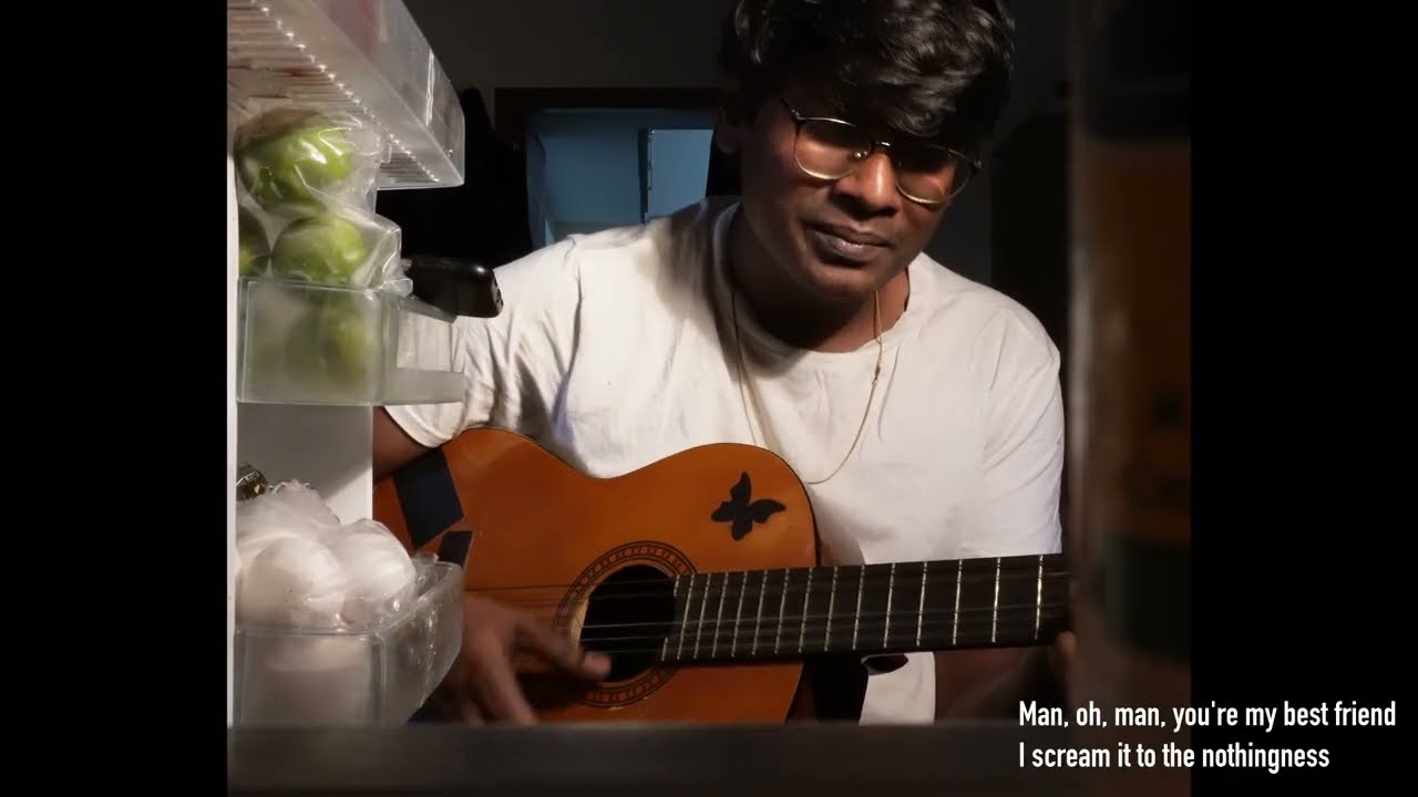 A cover of Home from inside my fridge