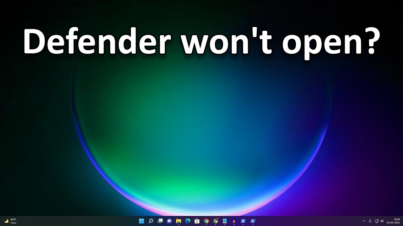Как исправить проблему с запуском или открытием Защитника Windows 11